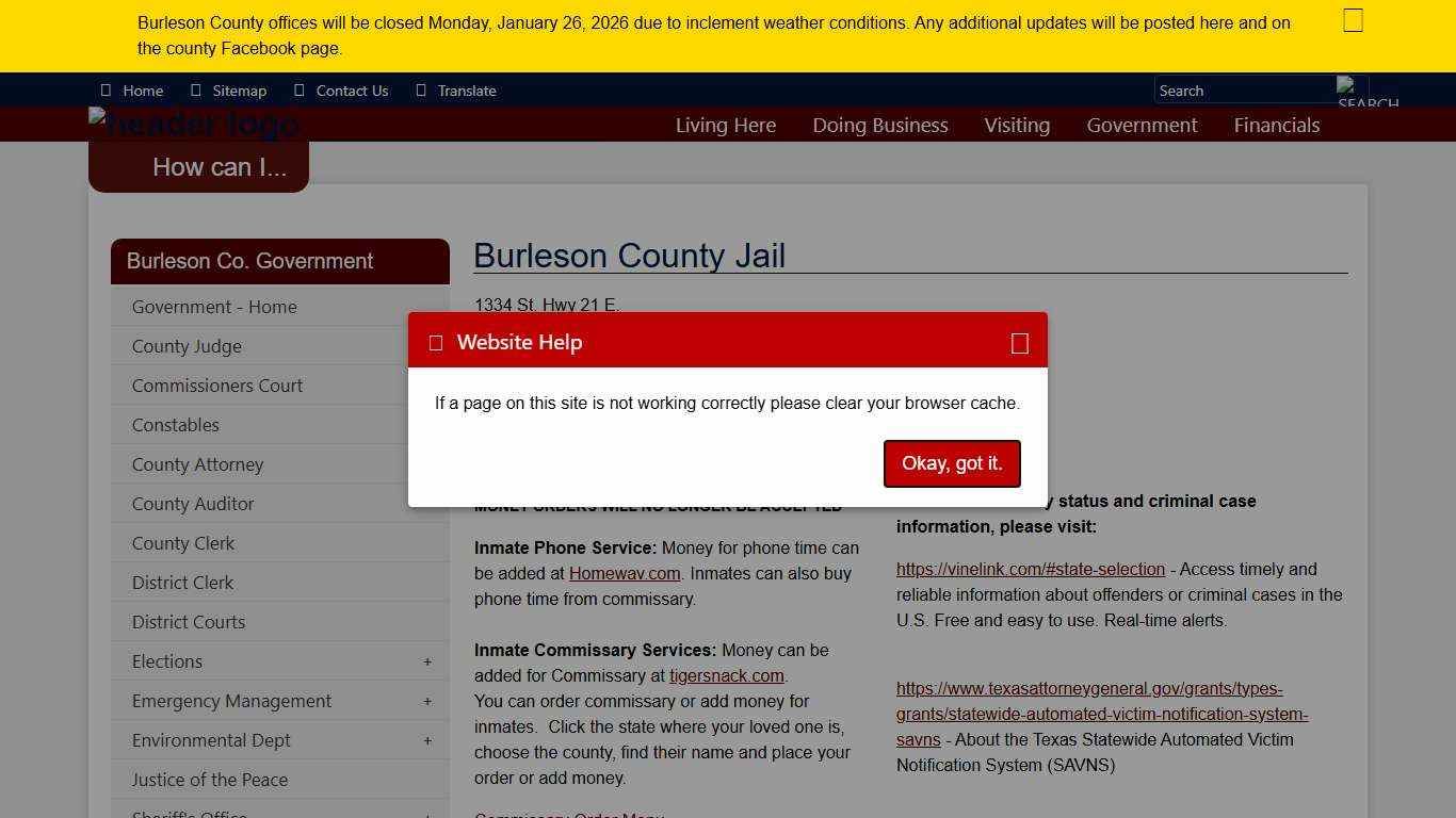 Burleson County, Texas