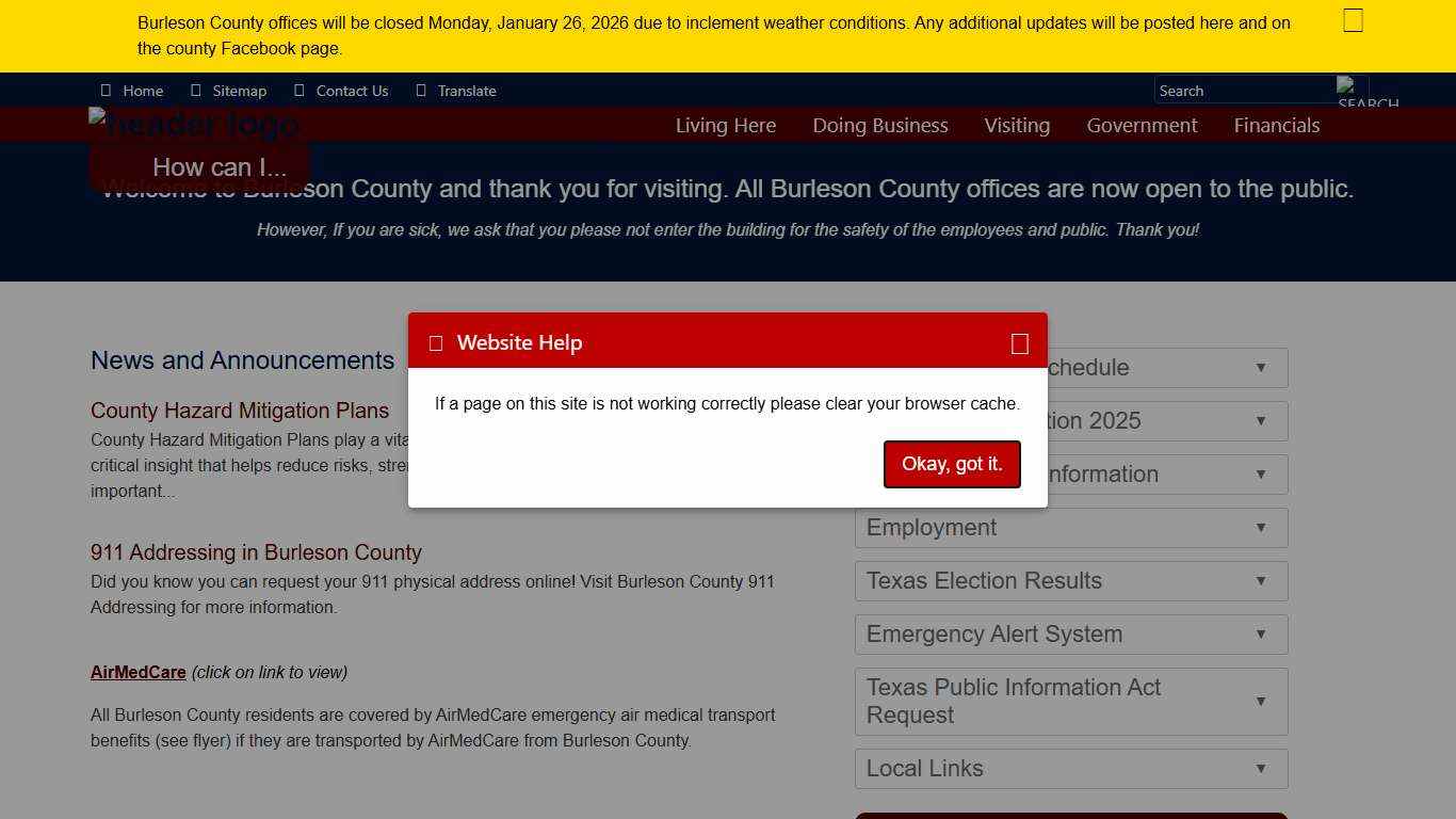 Burleson County, Texas