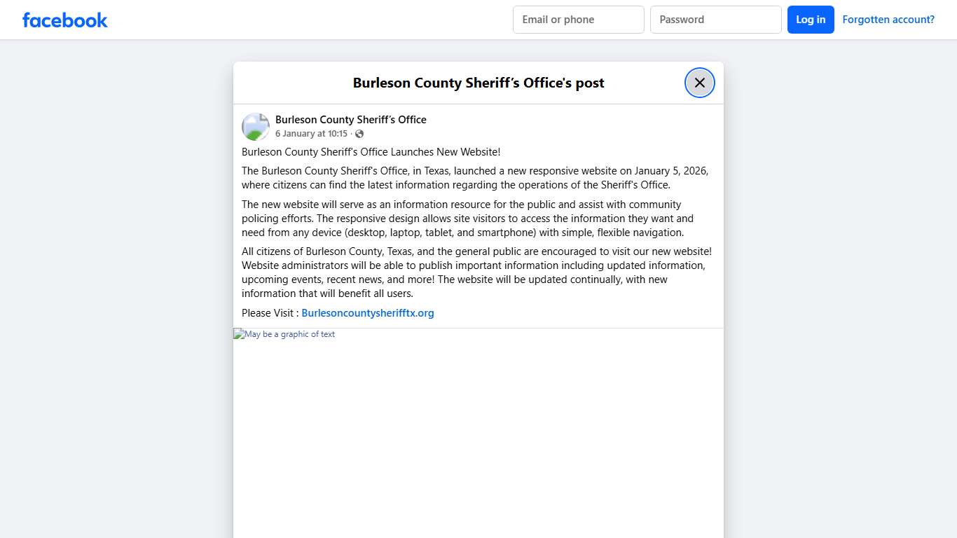 Burleson County... - Burleson County Sheriff’s Office Facebook